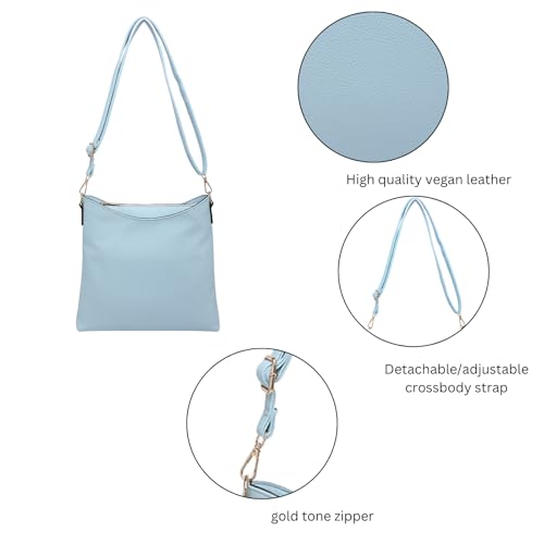 JEN & CO. Emma Crossbody Bags for Women Trendy Vegan Leather Purses Shoulder Handbags with Adjustable Strap4