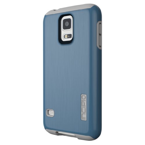 Incipio DualPro Shine Case for Samsung Galaxy S5 - Retail Packaging - Navy/Gray