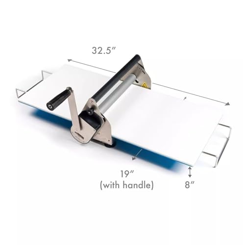 Manueller Teigroller - Einstellbare Dicke für Hausgemachte Pizza, Gebäck & Fondant, platzsparendes Tischplatten-Design