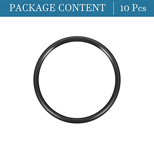 QUARKZMAN 10 Stück Nitrilkautschuk Gummiringe Abdichtung O-Ring 75mm x 65mm x 5mm für Wasserhahn Klempner Reparatur Dichtung Verbindung, Schwarz