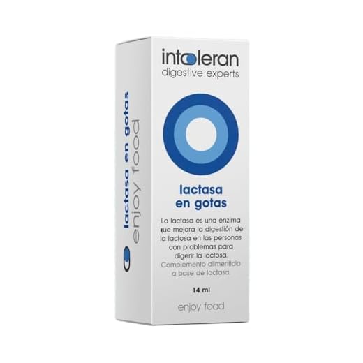 Intoleran Enzimas Gotas de Lactasa - 14ml | Enzima Lactasa líquida para descomponer la Lactosa en caso de intolerancia a la lactosa | Elaboración de lácteos libres de lactosa | Sin lactosa