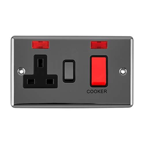 Preisvergleich Produktbild Arlec BK Ni Metal Scw 45A Herdsteuerung Neon