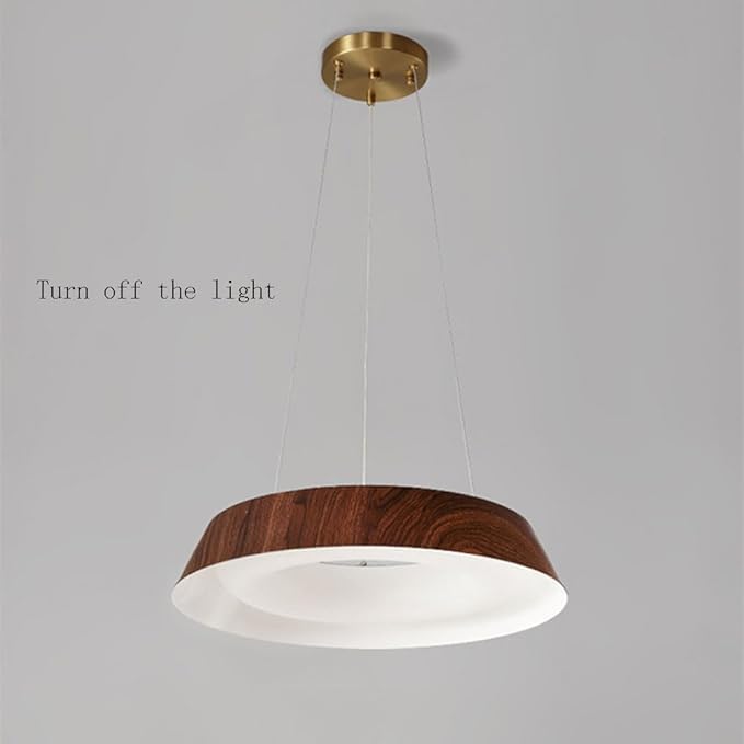 Luminaires suspendus LED marron de style minimaliste avec diffuseur acrylique - 5