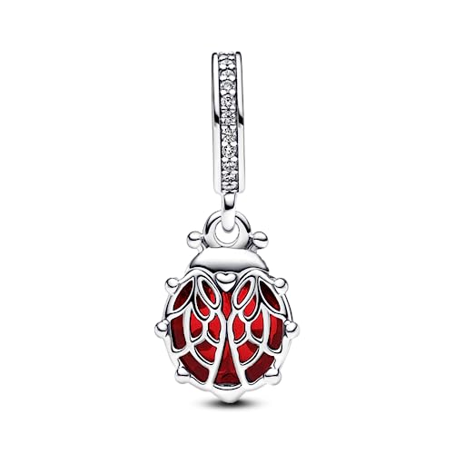 Pandora Red Ladybug Dangle Charm - Compatible Moments Bracelets - Jewelry for Women - Gift for Women in Your Life - Made with Sterling Silver & Enamel2