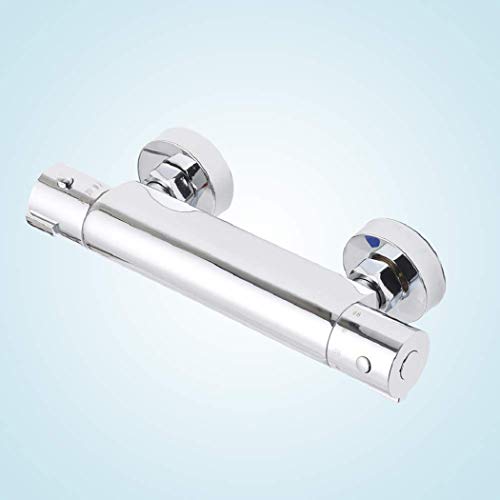 Preisvergleich Produktbild Allright Duscharmatur Brause thermostat Duschthermostat Mischbatterie mit Temperatureinstellung und Durchflusseinstellung 38 °C Sicherheitstaste Wassertemperatur 20-50 Grad