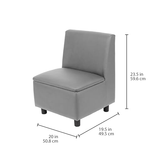 Image of FDP Kid Comfort Collective Modular Armless Chairs, 2-Pack - Gray