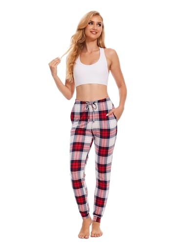 Image of GYS Women's Pajama Pants - Viscose Made from Bamboo, Joggers Pants with Pockets Comfy Lounge Sleep Pants Pj Bottoms