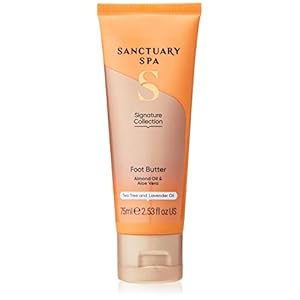 Sanctuary Spa Foot Butter, No Mineral Oil, Cruelty Free and Vegan Foot Cream for Dry Skin, 75 ml