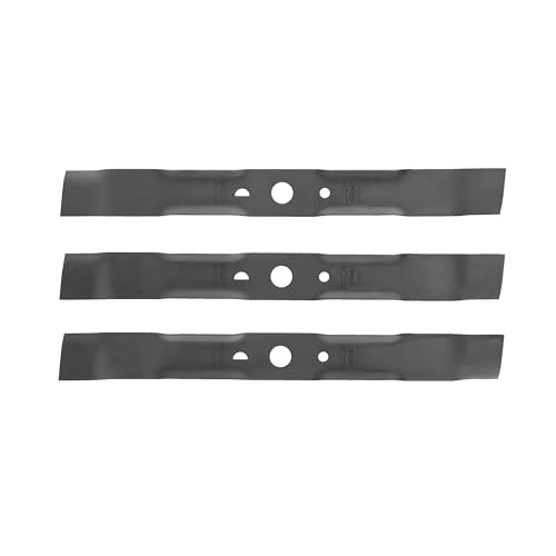 Kit mulching 3 lames spéciales mulching 47 cm + 2 déflecteurs + 1 obturateur pour rider zero turn sur batterie - vue 3
