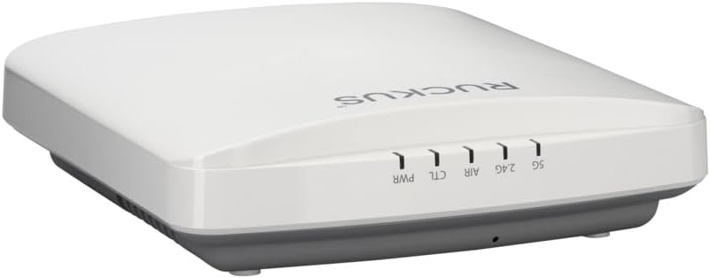 Ruckus R550 (901-R550-NC00) Wi-Fi 6 802.11ax Dual-Band Indoor Access Point, 2x2:2 MIMO, Gigabit Ethernet, 3 Ports, PoE, Ceiling/Wall Mount, Cloud Care Pre-Configured Bundle Eligible