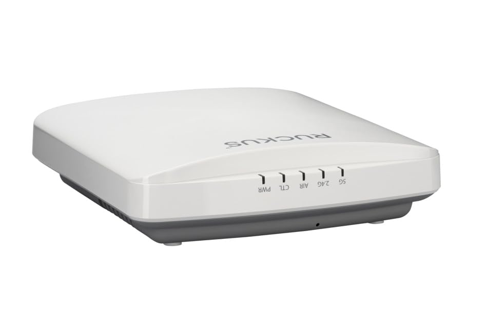 Image of Ruckus R550 Wi-Fi 6 Indoor Access Point, Dual-Band 2x2:2 MU-MIMO, Up to 1Gbps, 2x1GbE & USB, WPA3, 802.11ax /ac /n, PoE, Model 9U1-R550-US00, Cloud Care Pre-Configured Bundle Eligible