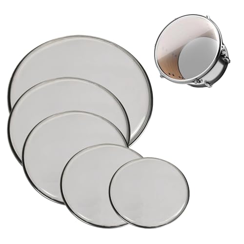 Bass Snare Drum Head Set:Drum Heads,2024 New Upgraded Double-Layered Bass Drum Head,5 Pieces Drum Heads,Includes 10 