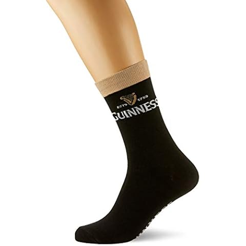 Guinness Official Merchandise Signature Pint Men's Socks Black One Size, 6 Cover