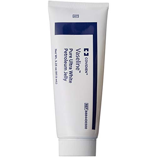 12 Pack Medical Grade Vaseline Pure Ultra White Petroleum Jelly, 3.25 oz