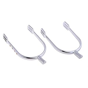 coserori Zinc Alloy Horse Spurs Equestrian Horse Riding Boots Spurs Accessories Equestrian Supplies British Spurs Color Silver