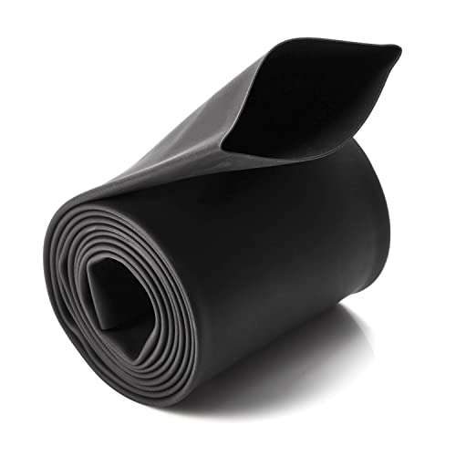 Chanzon 2:1 Ratio 2" (50mm) Heat Shrink Tubing 3.3Ft Roll (1M Total Length) Black Polyolefin Sleeving Wrap Shrinking 2 to 1 1pcs