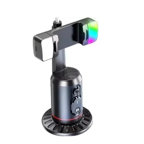 Cardán de seguimiento de escritorio Fangxuee rotación 360 con luz led de relleno