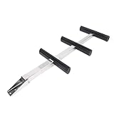 SALALIS Escalera Telescópica Antideslizante de 3 Escalones para Yates Marinos, Embarcaciones a Motor, Escalera de Pontón de Acero Inoxidable con Función de Fácil Retracción para Pontones, Yates,