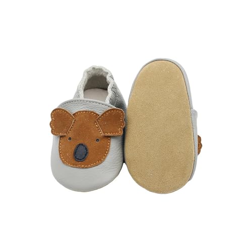 Baby Moccasins Slippers Infant Boys Girls Cute Animal Graphic Soft Leather Shoes Cozy Slip On First Walking Shoes3