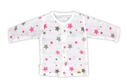Image of Organic Cotton Muslin Full-Sleeve Jhabla Set for Newborn Boys & Girls Comfortable Baby Clothes - Pack of 4
