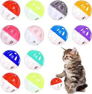 Parthan Stück Katzenspielzeug Bälle,Plastikbälle Katzenspielzeug,Katzen-Glockenball,Gitterbälle mit Glocke,Katzen Jagd-und Springball,Rasselspielzeug Farben Rasselspielzeug, Zufällige Farben Parthan Stück Katzenspielzeug Bälle,Plastikbälle Katzenspielzeug,Katzen-Glockenball,Gitterbälle mit Glocke,Katzen Jagd-und Springball,Rasselspielzeug Farben Rasselspielzeug, Zufällige Farben