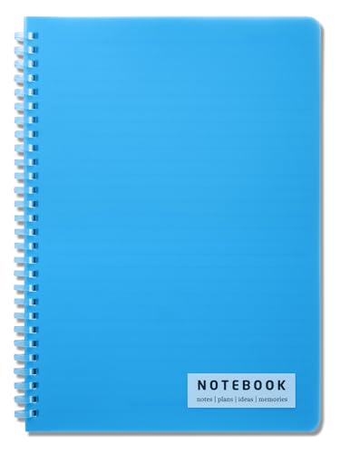 Image of DOODLE B5 Ruled Spiral Notebook | 160 Pages, 80 GSM | Soft Wiro Binding for Smooth Writing | Ideal for School, College & Office | Blue