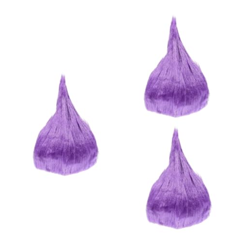 Perruque carnaval flamme bicolore effet feu dressé kit 3 pièces cosplay Healvian