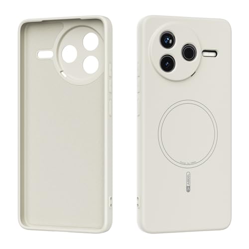 Étui magnétique Xiaomi Redmi K80, la coque silicone blanc idéale pour le quotidien