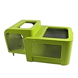 XIAOSAKU Terrario de Tortugas de Agua Castillo de Acuario de Terrario Tanque de Reptil Castillo de Aquarium Hábitat Anfibio para Turtle Tank Pet Tanque de Acuario de Reptiles