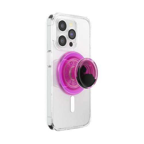 Image of PopSockets Phone Grip for MagSafe, Magnetic Holder, Phone Stand, Hot Pink - Tidepool Lava Lamp Absinthe