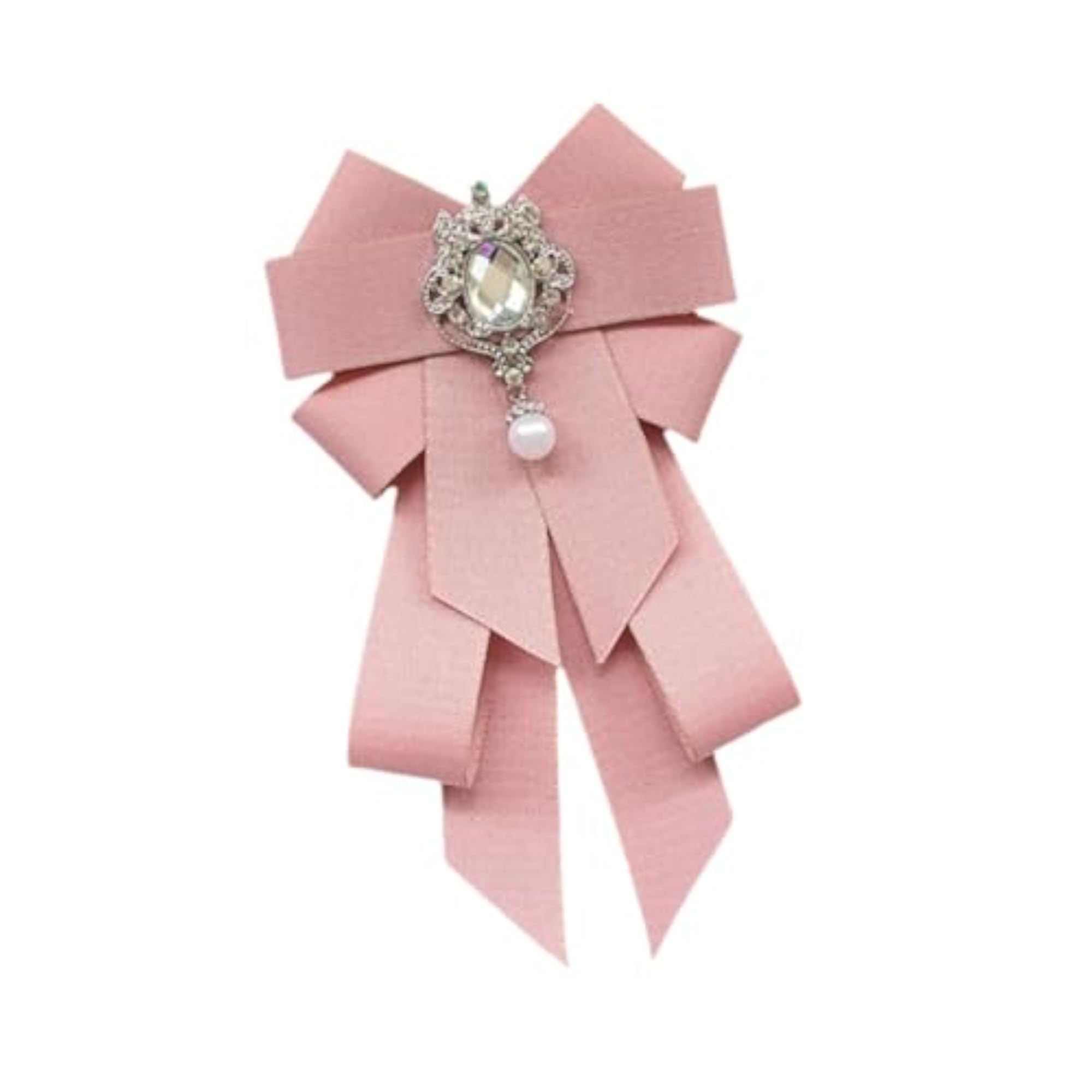Ribbon Bow Brooch Pin for Elegant Necktie
