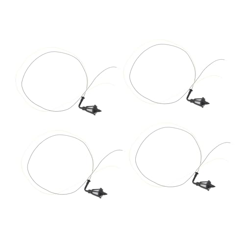 ifundom 4pcs Miniature Led Wall Lamp Model House Light Decor for Sand Table Garden Warm Color and Elegant Design for Miniature Display