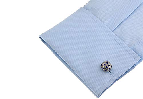 Set de mancuernas para hombre Daesar plateadas y azules miniatura 2