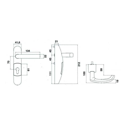 Jpm SJA30064 En3000-14-0a bequille debrayable PE en 3000 Noir