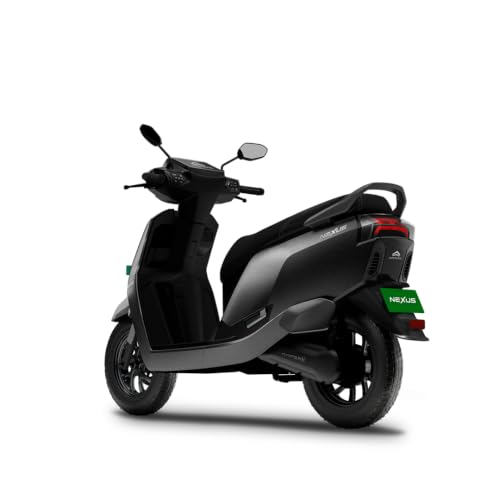 Image of Ampere Nexus EX+ Electric Scooter by Greaves | 136 km IDC Range | 5 kW Peak Power | 6.2 inch Smart Cluster with Navigation | Next Gen LFP Battery (CARBON KNIGHT)