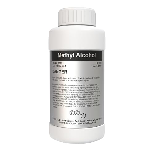 Methyl Alcohol (Methanol) High Purity 1000ml (32oz)