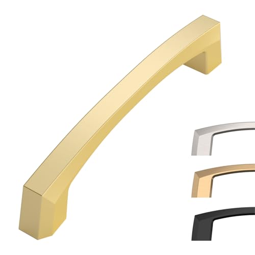 Image of 10 Pack 4 Inch Cabinet Handles - Gold Drawer Pulls & Kitchen Cabinet Hardware