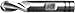 F&D Tool Company 19074-TXL1164 Two Flute Cobalt Ball Nose End Mill, Single End, Premium Cobalt Steel, 1.5" Mill Diameter, 1.25" Shank Diameter, 2.5" Flute Length, 5 1/16" Overall Length