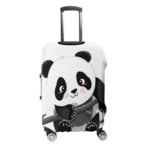 Carry on Luggage Cover Cute Pandas Suitcase Covers for Luggages Tsa Approved Travel Luggage Sleeve Protector Elastic Suitcase Protector Anti-Scratch Washable Fits 19-30 Inch Case -S4