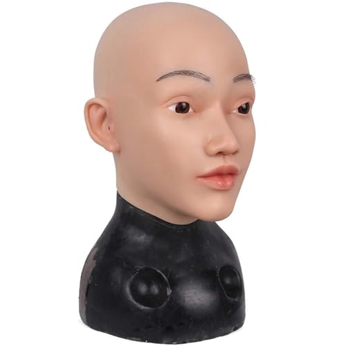 Masque silicone femme réaliste pour cosplay Halloween et accessoires de déguisement de fête party
