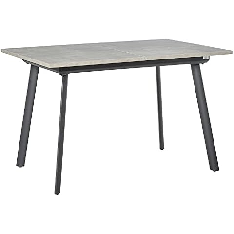 HOMCOM Mesa de Comedor Extensible Gris Cover