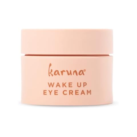 Karuna - Wake Up Eye Cream with Coffee Cherry & Tri-Peptides, Caffeine Eye Cream, Under Eye Brightener, Anti Aging Serum, Moisturizer for Puffiness, Boost Collagen for Fine Lines & Dark Circles, 15 ml Cover