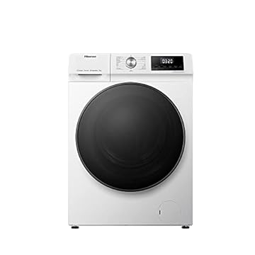 Hisense WFQA8014EVJM - Lavatrice con funzione di vapore, 8 kg/AquaStop/1400 giri/min, 15 programmi/inverter PowerDrive/tamburo in acciaio inox/sicurezza bambini/pulizia del tamburo/bianco