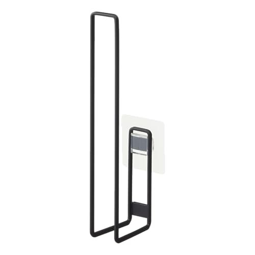 Yamazaki Home Tower Self Adhesive Toilet Paper Holder Organizer, Wall Or Toilet Mountable Bathroom Storage - Steel
