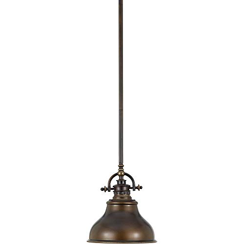 Quoizel ER1508PN Emery Vintage Mini Pendant Lighting, 1-Light, 100 Watts, Palladian Bronze (9 H x 8 W)