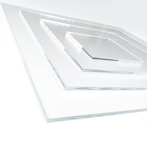 Signalétique.biz France Plaque acrylique PMMA transparente 6 mm 20 x 10 cm