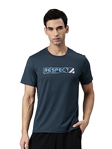 Image of XTEP Training Series, Polyester & Elastane for Better Stretch, Comfort Series, Sports Elastic Performance, Crew Neck Design, Comfort & Elastic Training T-Shirt for Men (White)
