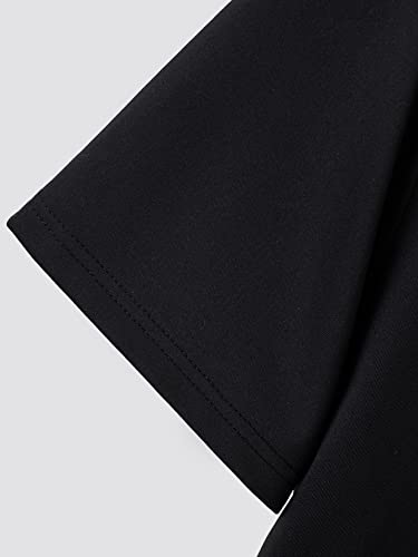 COZYEASE Men's 2 Pieces Floral Letter Graphic Print Button Front Short Sleeve Shirt Top and Shorts Set4