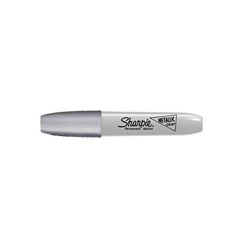 Sharpie Tank Permanent Marker, Chisel Tip, Metallic Silv (2089638) #TOP1