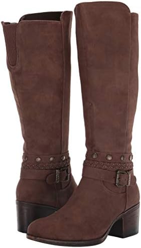 WHITE MOUNTAIN Shoes PAULINA Women's Boot, BROWN/WAXY/FABRIC, 9H M | Image 6